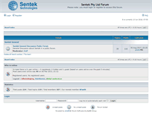 Tablet Screenshot of forum.sentek.com.au